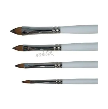 Kosmetický štětec Štětec Kolínský plochý oblý č. 6 na akrylové a gelové nehty