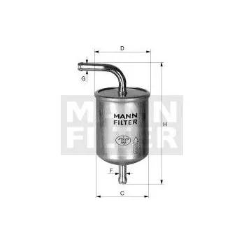 Palivový filtr Palivový filtr MANN WK614/14 (MF WK614/14) - MAZDA