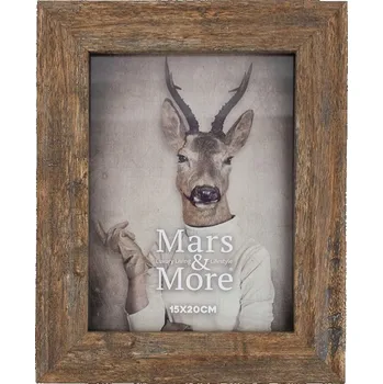 Rám na obraz Hnědý fotorámeček Nature L - 15*20*2cm