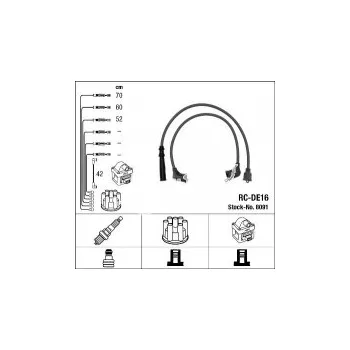 Zapalovací kabel Sada kabelů pro zapalování NGK RC-DE16 - DAIHATSU