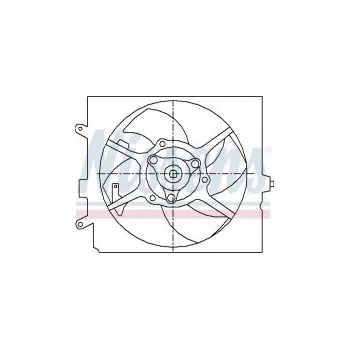 Motor automobilu Ventilátor chladiče NISSENS 85443