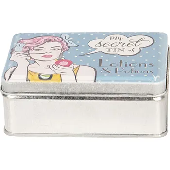 Dóza na potraviny Kovová krabička My secret - 11*8*4 cm