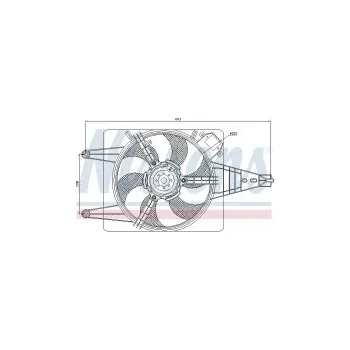 Motor automobilu Ventilátor chladiče NISSENS 85100