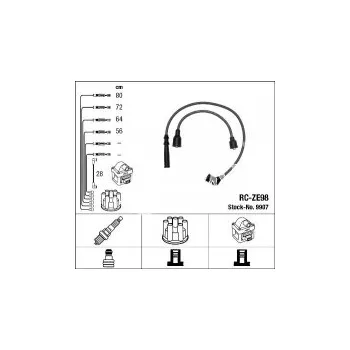 Zapalovací kabel Sada kabelů pro zapalování NGK RC-ZE98 - MAZDA