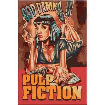 Dětské zboží Malování podle čísel - Pulp Fiction 03 - 40x60 cm, bez dřevěného rámu - CZ výroba