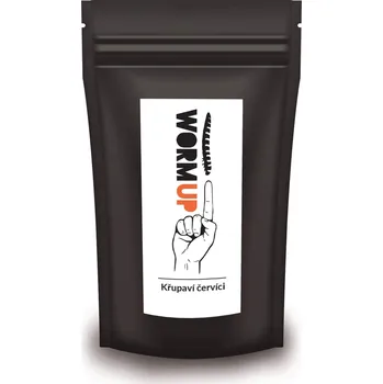 Sušené maso WormUP Křupaví červíci s česnekem 80 g