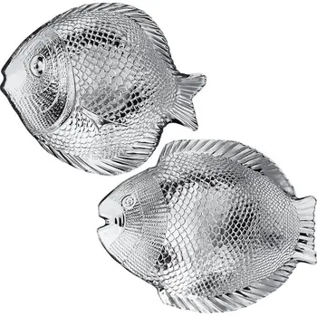 Talíř VETRO-PLUS Talíř skleněný Ryba 26 x 21 cm