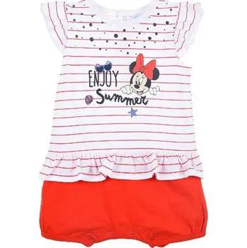 Dívčí pyžamo Bílo-červený overal Minnie Mouse Velikost: ONE SIZE
