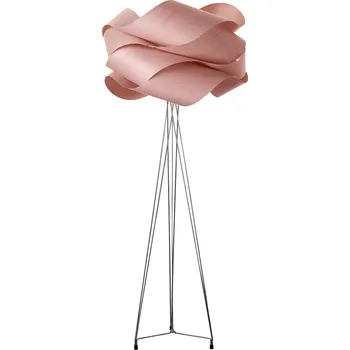 Stojací lampa LZF Dominantní stojací lampa z dřevěné dýhy Link Floor Dekor: Bledě růžový LK P 33 Dominantní stojací lampa z dřevěné dýhy Link
