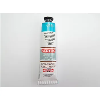Vodová barva Akrylová barva, 40 ml, Kohinoor, tyrkysová