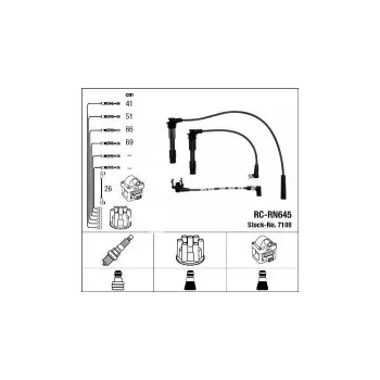 Zapalovací kabel Sada kabelů pro zapalování NGK RC-RN645 - RENAULT