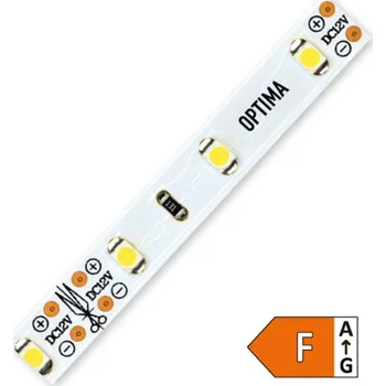 LED páska LED pásek 3528 (50m) 60 OPTIMA WN 360lm 4,8W 0,4A 12V (bílá neutrální)