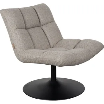 Křeslo Světle šedé látkové otočné křeslo DUTCHBONE Bar