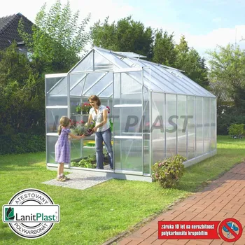 Skleník LANIT PLAST URANUS 11500 PC 6 mm stříbrný