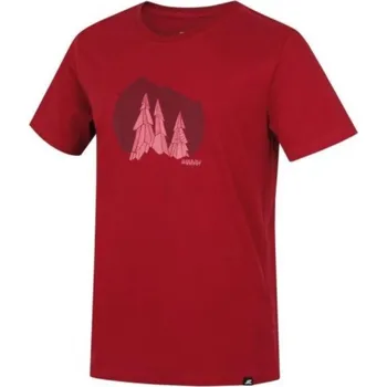 Pánské tričko Hannah Emblem vínové S výprodej