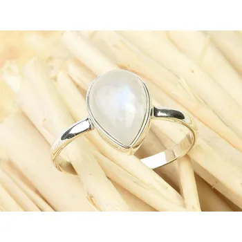 Prsten Prsten s měsíčním kamenem menší kapka Ag 925/1000
