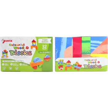 ostatní stavebnice Pěnové kostky 32 ks