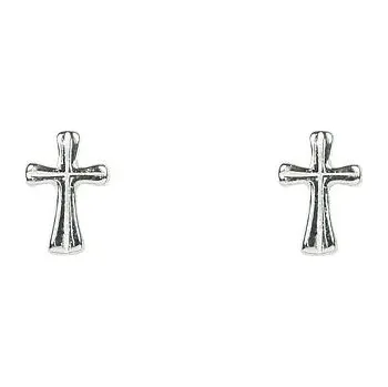 Náušnice Stříbrné náušnice křížky