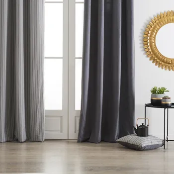 Okenní závěs na očkách, dekorativní závěs z bavlny a polyesteru - 140 x 260 cm, Atmosphera Créateur d'intérieur