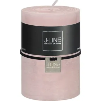 Svíčka Růžová nevonná svíčka válec M - Ø 7*10 cm/48H