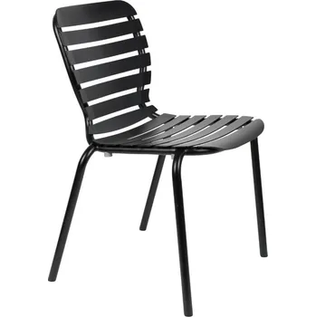 Černá kovová zahradní židle ZUIVER VONDEL