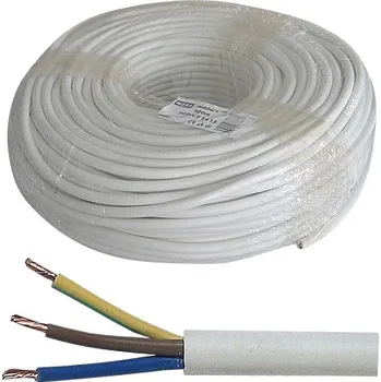 elektrický kabel Kabel 3x1mm2 kulatý 230V H05VV-F (CYSY), balení 100m
