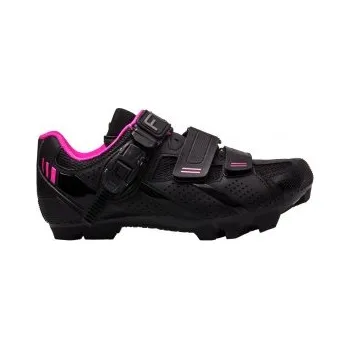 Pánská obuv Dámské MTB cyklistické tretry FLR F-65 black/pink vel.38