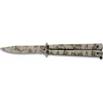 kapesní nůž Nůž motýlek Albainox Abanico Aluminio Camo - digital desert