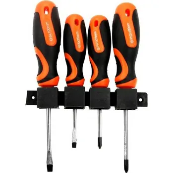 Šroubovák MAR-POL Magnetické šroubováky křížové a ploché, sada 4ks