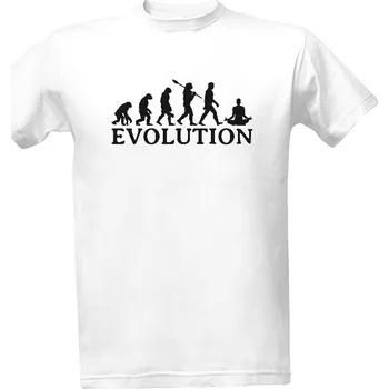 Tričko s potiskem EVOLUTION - joga pánské