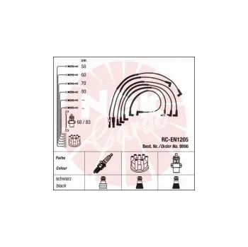 Zapalovací kabel Sada kabelů pro zapalování NGK RC-EN1205