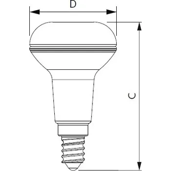 Osvětlení LED žárovka Philips Reflektor R50 2,8W 2700K, E14, teplá bílá