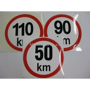 Auto zrcátko tabulka rychlosti 50,90,110 km, Multicar 25, M26, M27, M30 FUMO tabulka rychlosti 50,90,110 km, Multicar 25, M26, M27, M30 FUMO