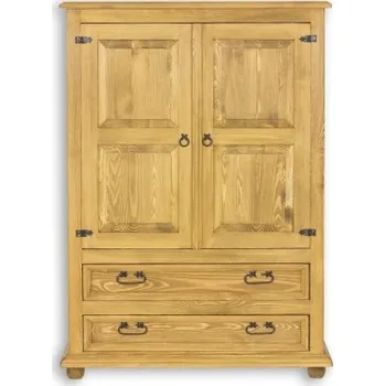 Komoda Velká selská komoda COM 08A masiv - K16 antická bílá