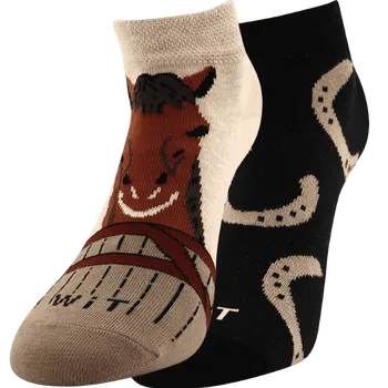 Pánské ponožky Ponožky - Kůň/podkovy nízké - velikost 39-42 (Velikost 39-42)