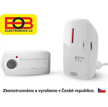 Domovní zvonek ELEKTROBOCK Zvonek bezdrátový síťový BZ11