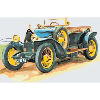 Malování podle čísel - Bugatti Velikost: 40x60cm, Rámování: Pouze srolované plátno