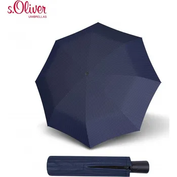 Deštník Pánský plně automatický deštník X-PRESS 744672SO tmavě modrý proužek, s.Oliver