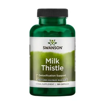 Swanson Full Spectrum Milk Thistle Doplněk stravy pro zdravou funkci jater 120 ks, kapsle, 250 mg