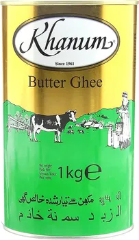 Přepuštěné máslo Khanum Přepuštěné máslo Ghee 1 kg