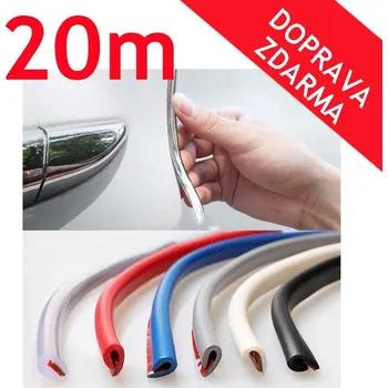 Lišta karosérie Deminas | Ochranné lišty na dveře auta - chránič dverí - 20 m Barva: černé