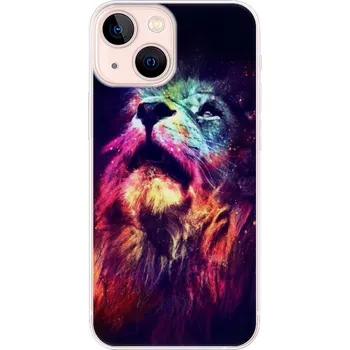 Odolné silikonové pouzdro iSaprio - Lion in Colors - iPhone 13 mini