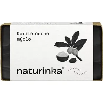 Mýdlo Přírodní tuhé Karité mýdlo s aktivním uhlím 110g Naturinka