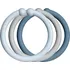 Hračka pro nejmenší Bibs Loops kroužky 12ks Baby Blue/Cloud/Petrol