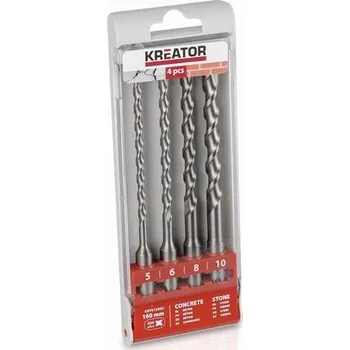 Brusný papír Sada vrtáků Kreator KRT012602 SDS Plus 4 ks, 160mm