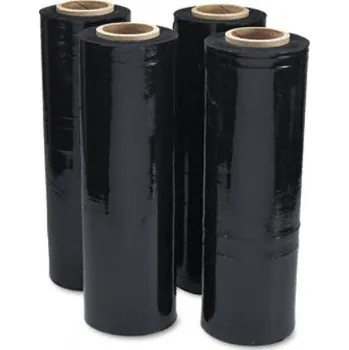 Obalový materiál Fixační fólie stretch š. 500mm, tl.23my, 2kg, černá, dutinka 240g