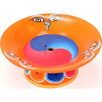 Vonná tyčinka Stojánek na vonné tyčinky oranžový cup Buddhovy oči Velikost: Malá