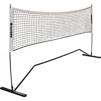 Badminton MERCO TENIS/BADMINTON SET STOJANY NA KURT včetně sítě 3 a 6 metrů