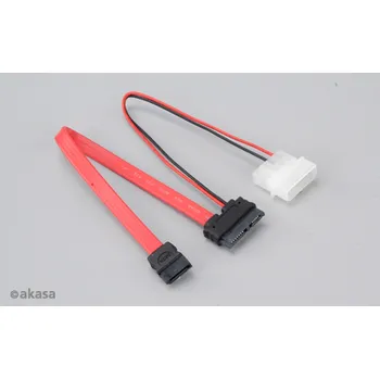Kabel do PC AKASA kabel AK-CB050 SATA pro slim mechaniky, 20cm (AK-CB050)