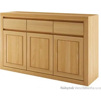 Nábytek Drewmax Dřevěná buková komoda, prádelník z masivního dřeva buk KD402 Pacyg